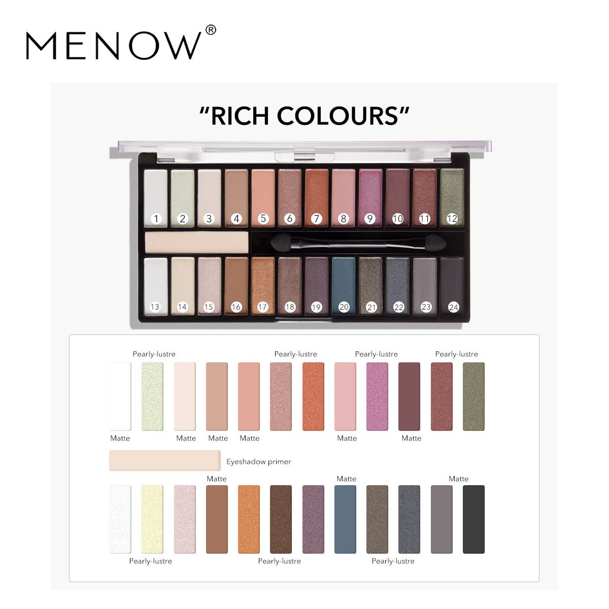 MENOW Ultimate Basics Eyeshadow Palette
