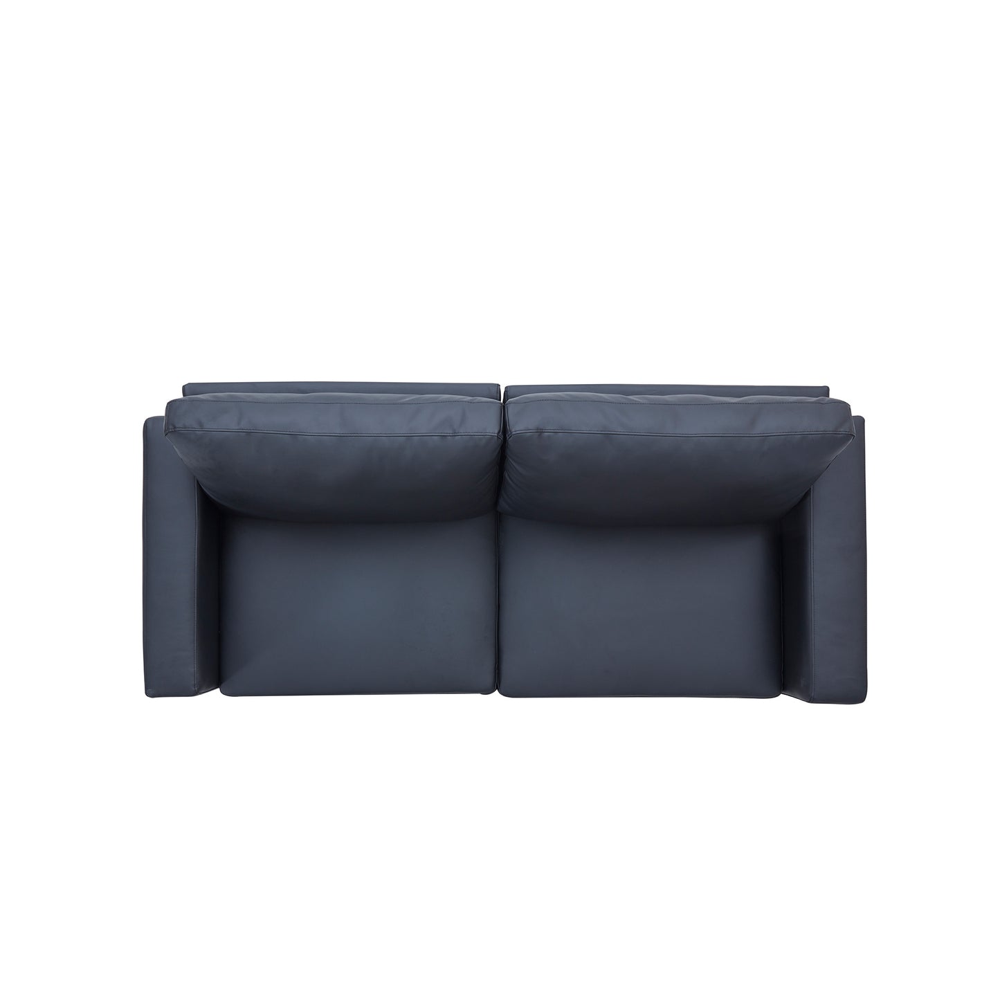 Modern Style Faux Leather Upholstered Couch