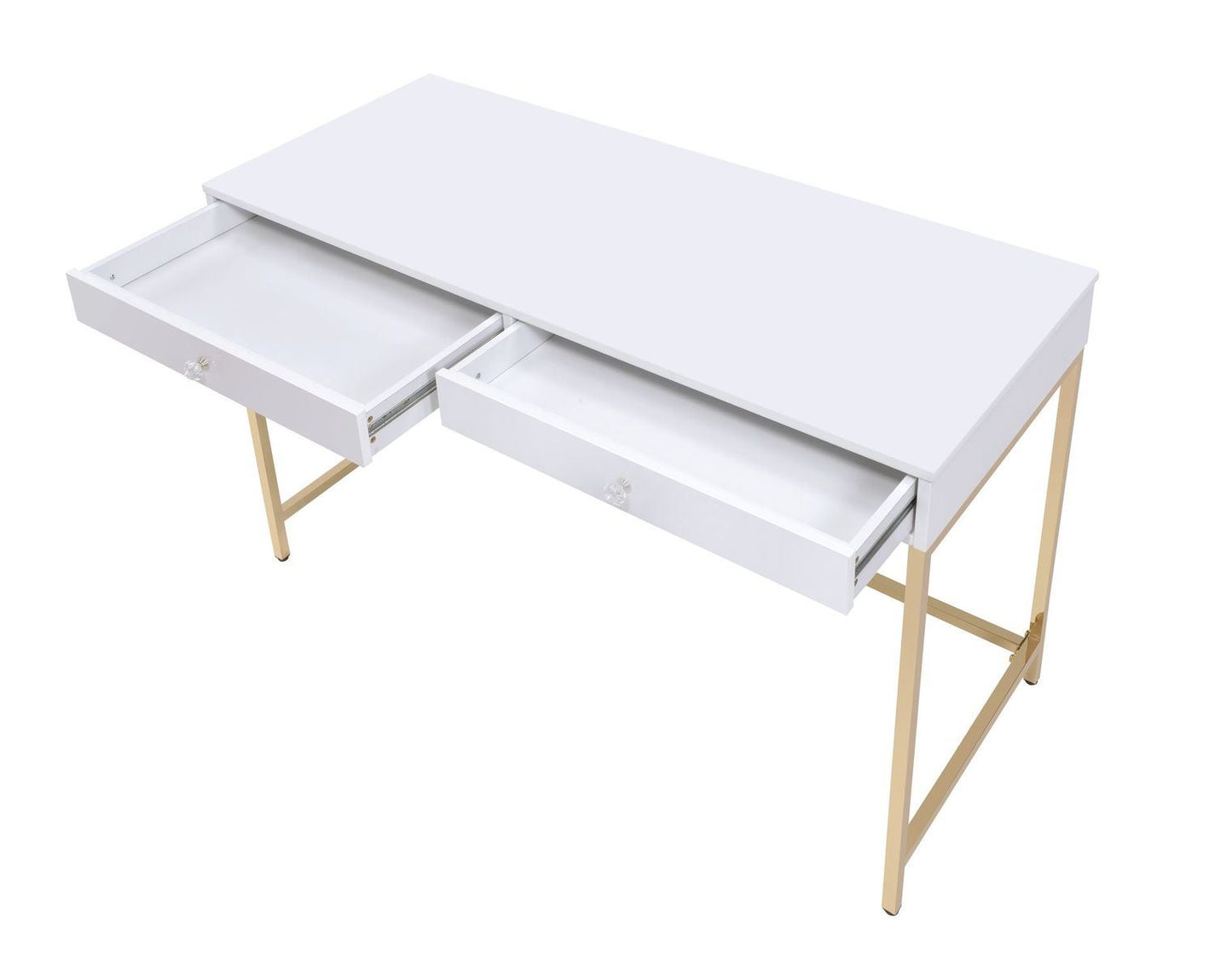 Ottey Desk in White & Gold