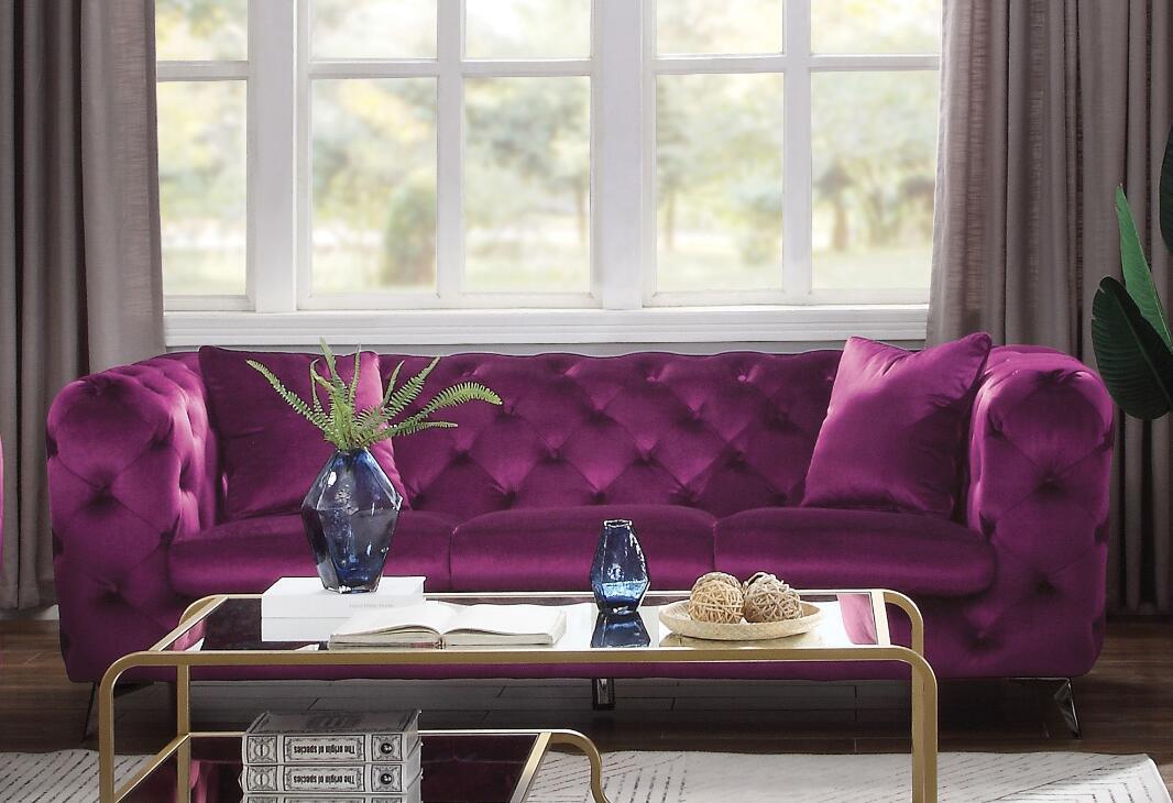 ACME Atronia Purple Sofa