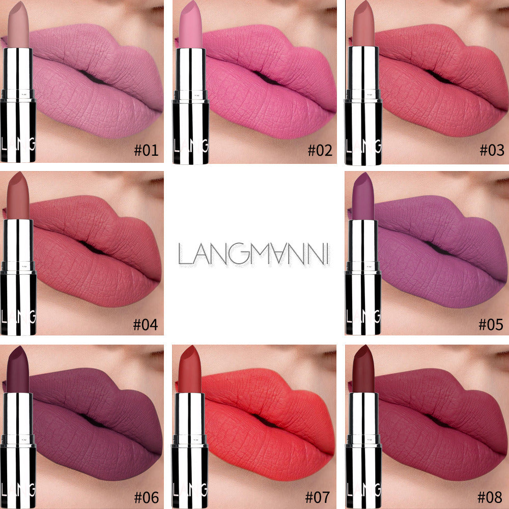 Langmanni Matte Waterproof Velvet Lipstick