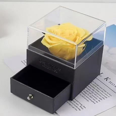 Rose Jewelry Gift Box with drawer