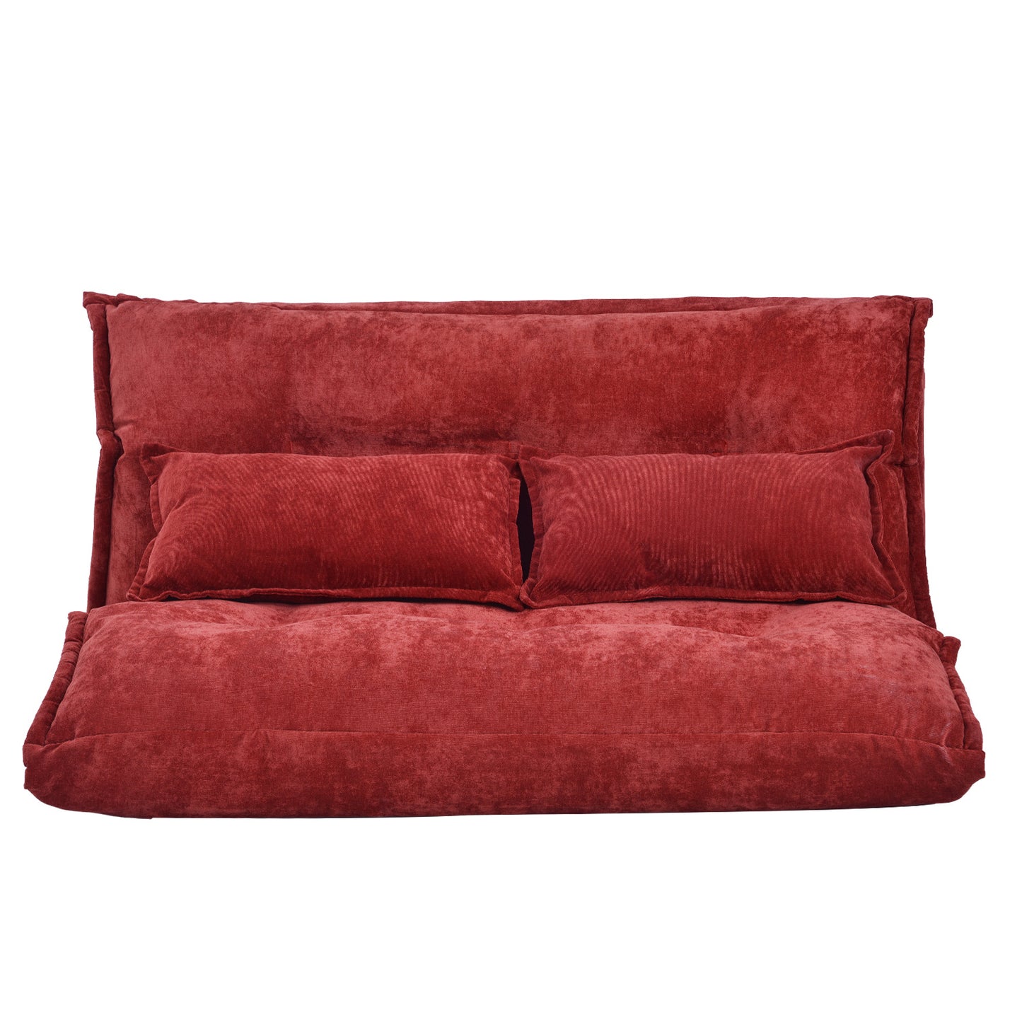 Adjustable Oris Fur Sofa Bed with Two Pillows RT