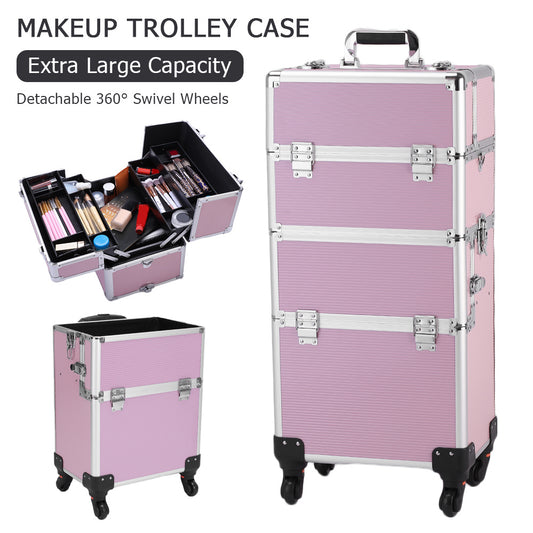 3-in-1 Aluminum Cosmetic Makeup/hair/TattooTrolley